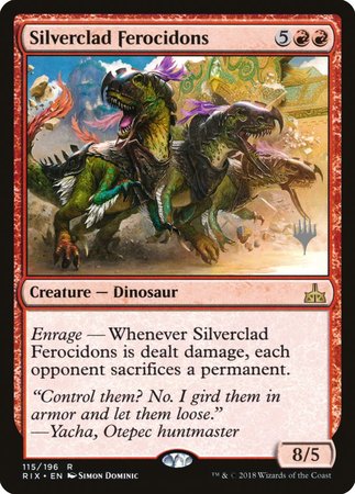 Silverclad Ferocidons [Rivals of Ixalan Promos] | GnG Games