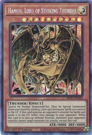 Hamon, Lord of Striking Thunder [MP21-EN253] Prismatic Secret Rare | GnG Games