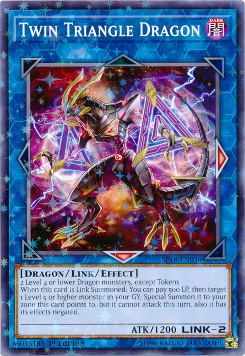 Twin Triangle Dragon (Starfoil) [SP18-EN036] Starfoil Rare | GnG Games