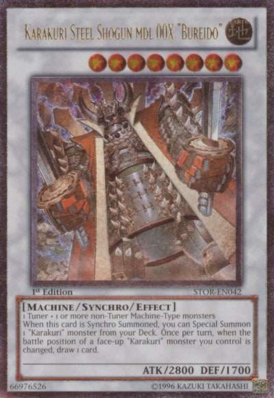 Karakuri Steel Shogun mdl 00X "Bureido" (UTR) [STOR-EN042] Ultimate Rare | GnG Games