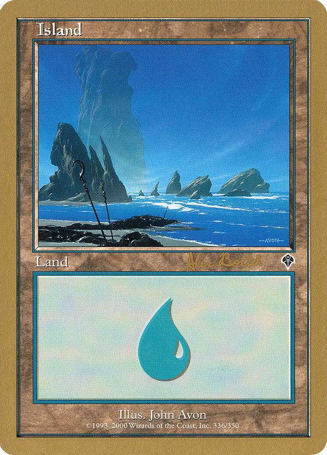 Island (ab336a) (Alex Borteh) [World Championship Decks 2001] | GnG Games