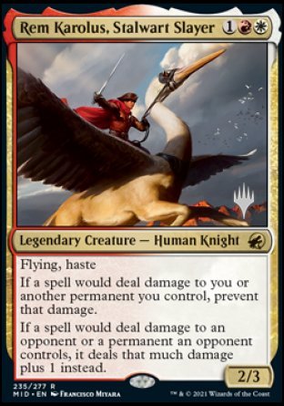 Rem Karolus, Stalwart Slayer (Promo Pack) [Innistrad: Midnight Hunt Promos] | GnG Games
