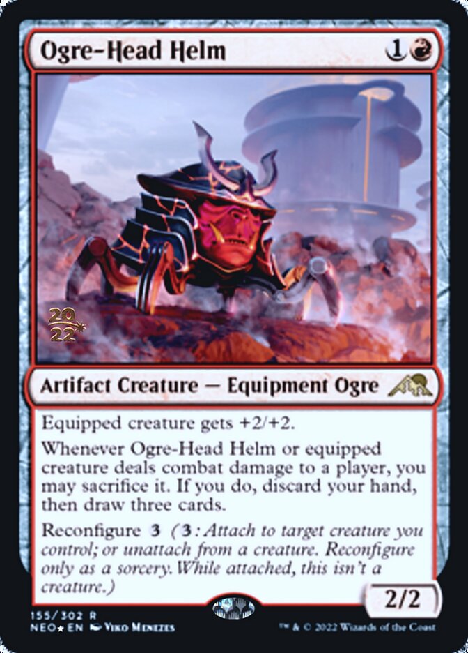 Ogre-Head Helm [Kamigawa: Neon Dynasty Prerelease Promos] | GnG Games