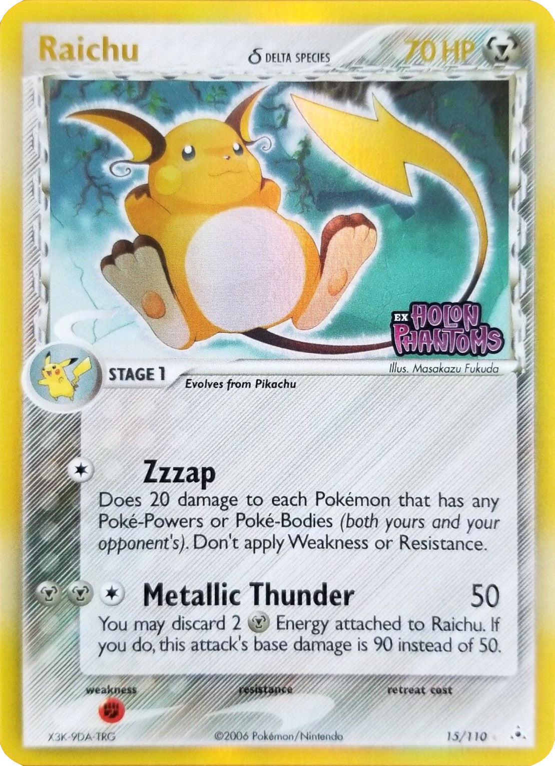 Raichu (15/110) (Delta Species) (Stamped) [EX: Holon Phantoms] | GnG Games