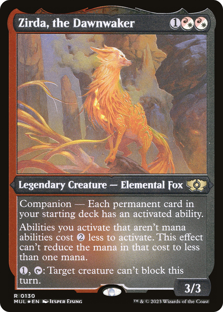 Zirda, the Dawnwaker (Foil Etched) [Multiverse Legends] | GnG Games