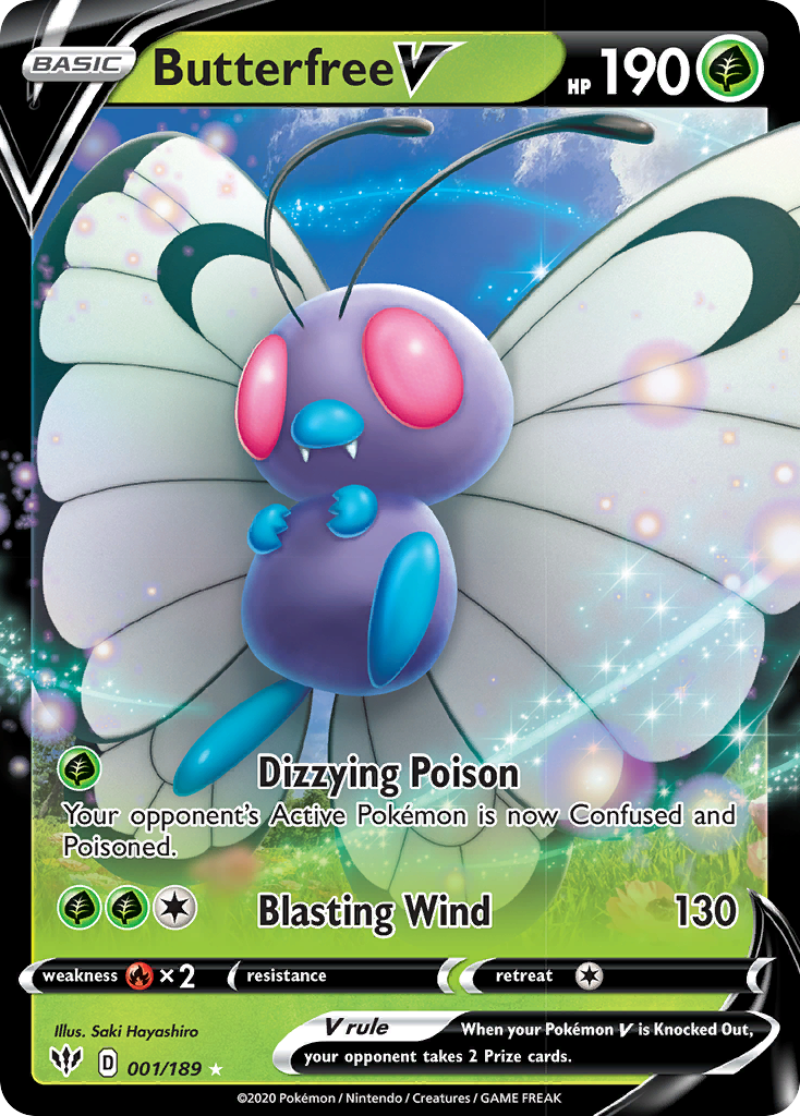 Butterfree V (001/189) [Sword & Shield: Darkness Ablaze] | GnG Games