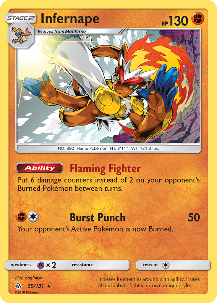 Infernape (59/131) [Sun & Moon: Forbidden Light] | GnG Games