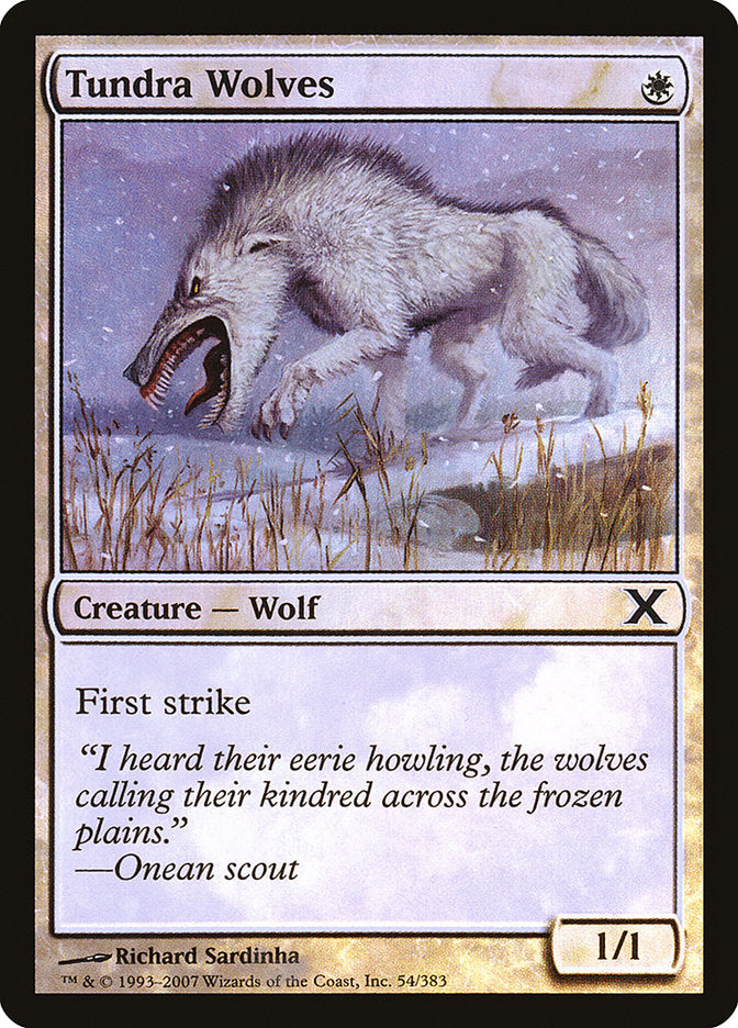 Tundra Wolves (Premium Foil) [Tenth Edition] | GnG Games