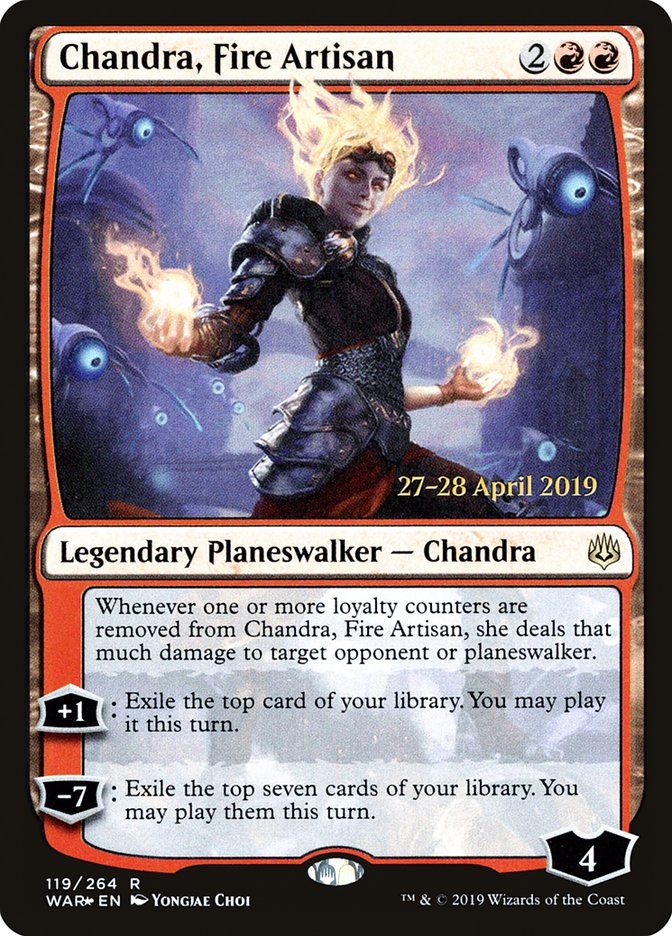 Chandra, Fire Artisan  [War of the Spark Prerelease Promos] | GnG Games