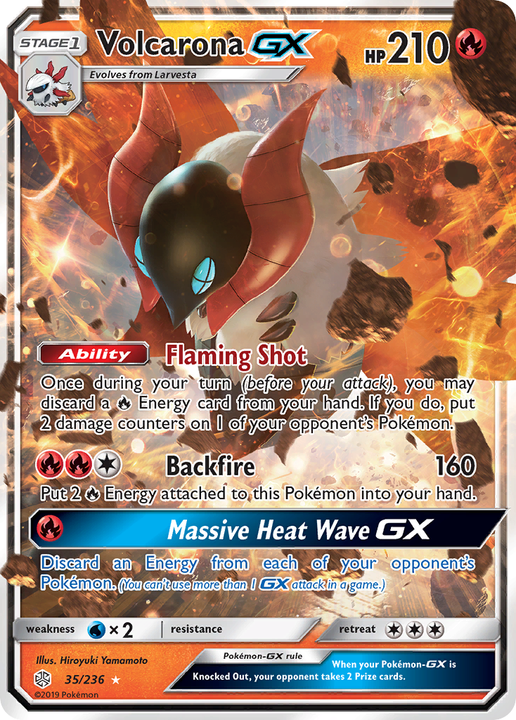 Volcarona GX (35/236) [Sun & Moon: Cosmic Eclipse] | GnG Games