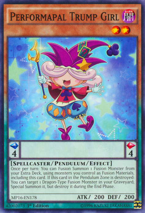 Performapal Trump Girl [MP16-EN178] Common | GnG Games