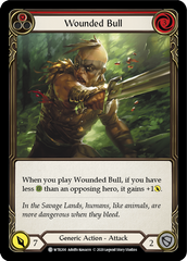 Wounded Bull (Red) [U-WTR200] (Welcome to Rathe Unlimited)  Unlimited Rainbow Foil | GnG Games