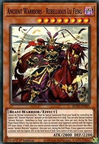 Ancient Warriors - Rebellious Lu Feng [BLVO-EN025] Super Rare | GnG Games