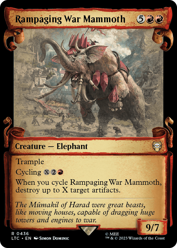 Rampaging War Mammoth [The Lord of the Rings: Tales of Middle-Earth Commander Showcase Scrolls] | GnG Games