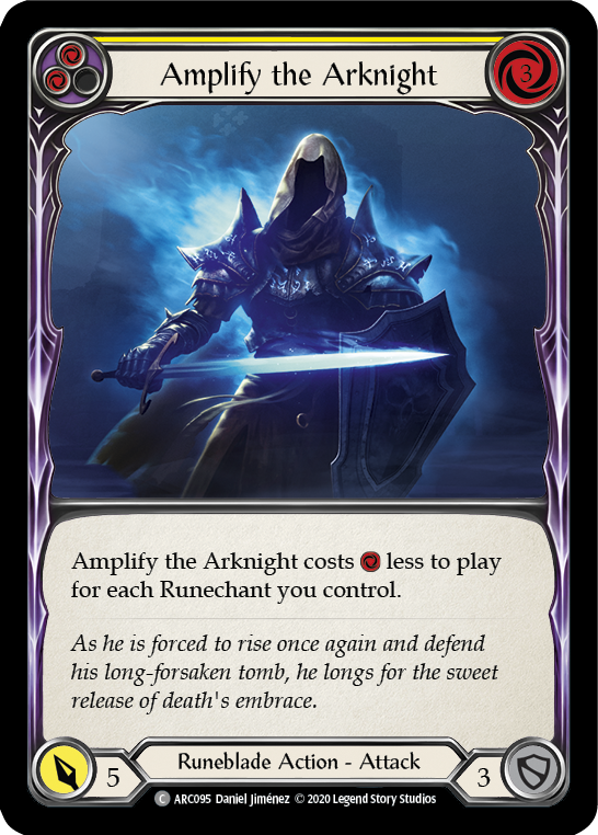 Amplify the Arknight (Yellow) [ARC095] Unlimited Edition Rainbow Foil | GnG Games