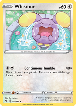 Whismur (135/185) [Sword & Shield: Vivid Voltage] | GnG Games