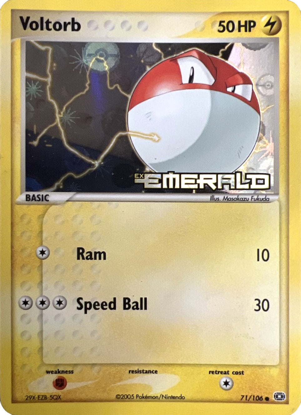 Voltorb (71/106) (Stamped) [EX: Emerald] | GnG Games