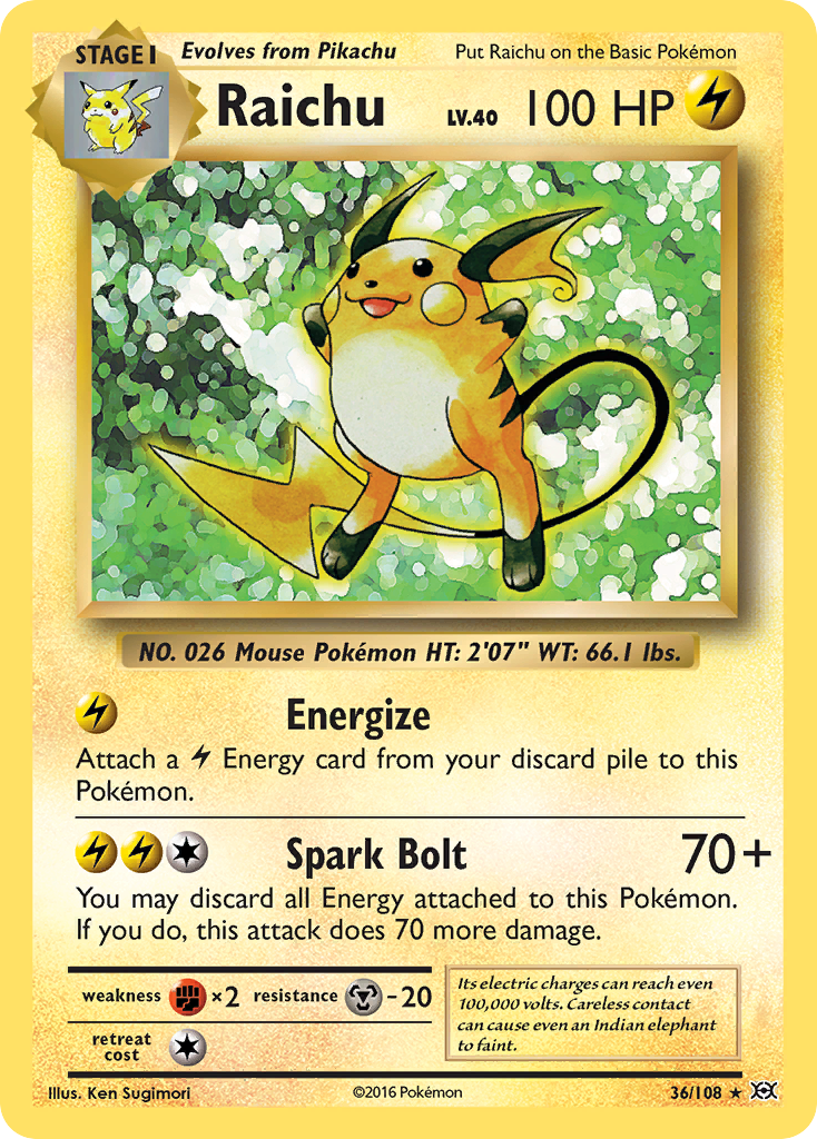 Raichu (36/108) [XY: Evolutions] | GnG Games