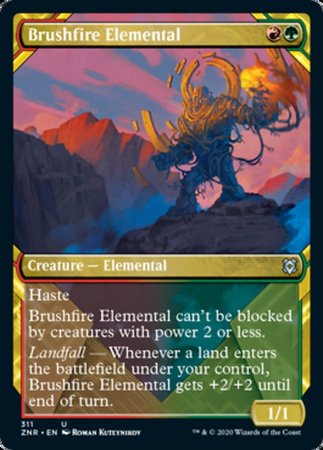 Brushfire Elemental (Showcase) [Zendikar Rising] | GnG Games