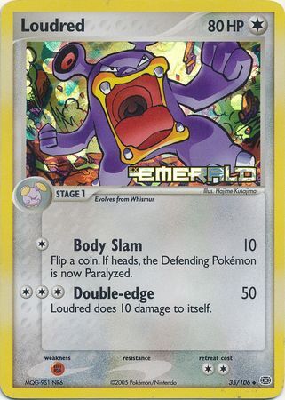 Loudred (35/106) (Stamped) [EX: Emerald] | GnG Games