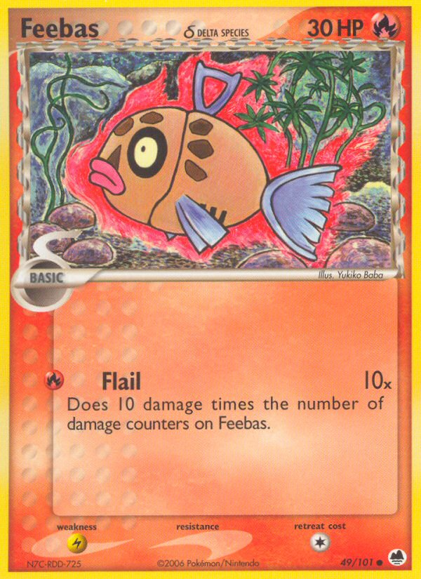 Feebas (49/101) (Delta Species) [EX: Dragon Frontiers] | GnG Games