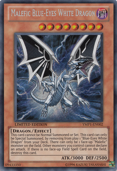 Malefic Blue-Eyes White Dragon [YMP1-EN002] Secret Rare | GnG Games