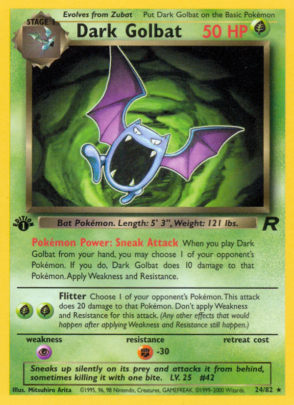 Dark Golbat (24/82) [Team Rocket 1st Edition] | GnG Games