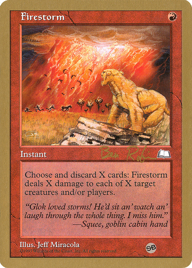 Firestorm (Ben Rubin) (SB) [World Championship Decks 1998] | GnG Games
