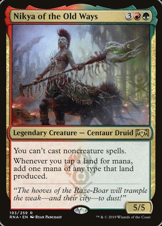 Nikya of the Old Ways [Ravnica Allegiance] | GnG Games