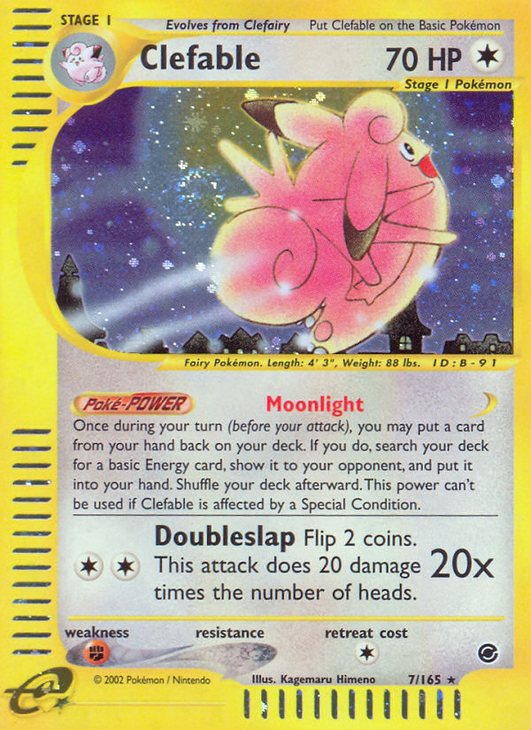 Clefable (7/165) [Expedition: Base Set] | GnG Games