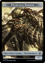 Phyrexian Golem // Phyrexian Horror Double-Sided Token [March of the Machine Commander Tokens] | GnG Games