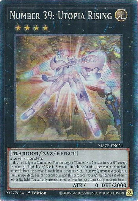 Number 39: Utopia Rising [MAZE-EN021] Collector's Rare | GnG Games