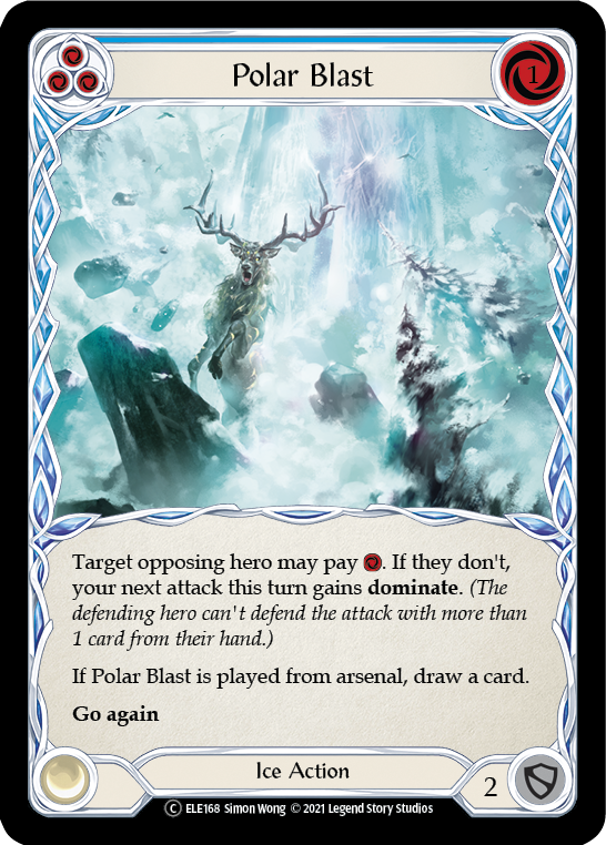 Polar Blast (Blue) [U-ELE168] Unlimited Rainbow Foil | GnG Games