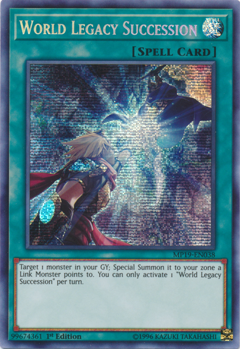 World Legacy Succession [MP19-EN038] Prismatic Secret Rare | GnG Games