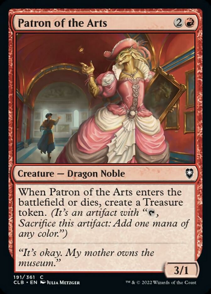 Patron of the Arts [Commander Legends: Battle for Baldur's Gate] | GnG Games