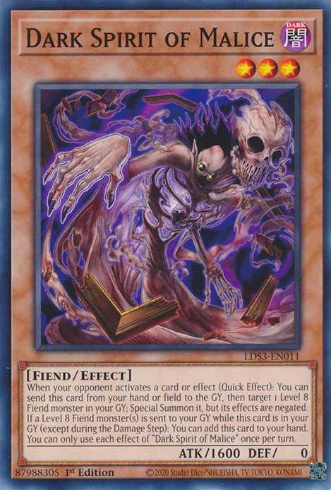 Dark Spirit of Malice [LDS3-EN011] Common | GnG Games