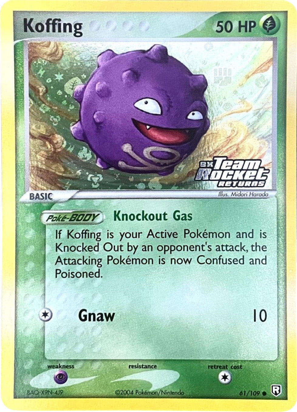 Koffing (61/109) (Stamped) [EX: Team Rocket Returns] | GnG Games