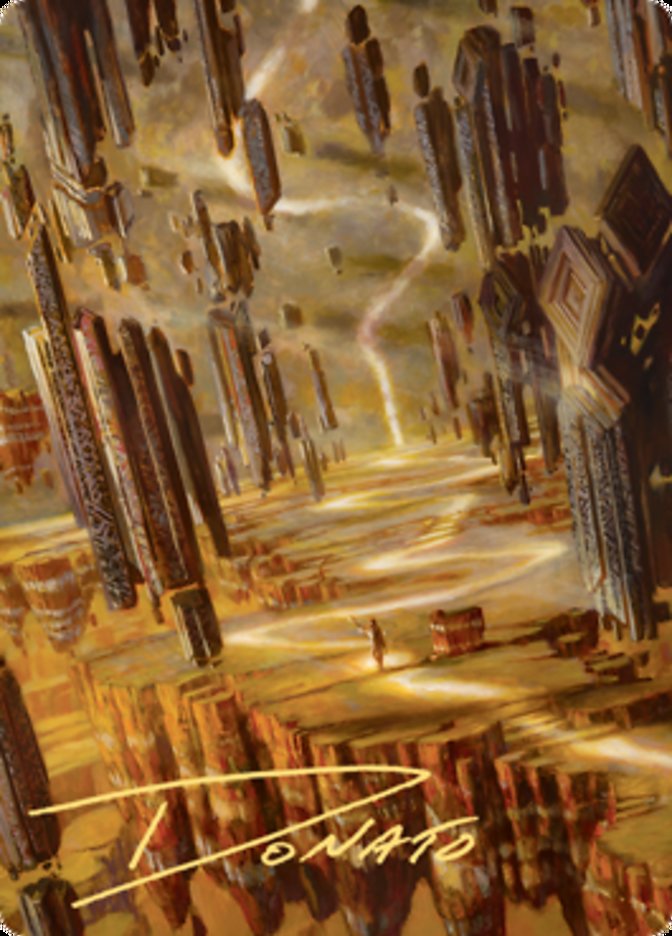 Brightclimb Pathway Art Card (Gold-Stamped Signature) [Zendikar Rising Art Series] | GnG Games