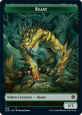 Beast // Beast Double-Sided Token [Starter Commander Decks] | GnG Games