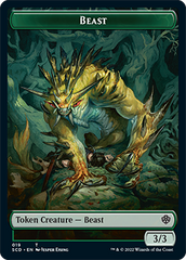Beast // Beast Double-Sided Token [Starter Commander Decks] | GnG Games