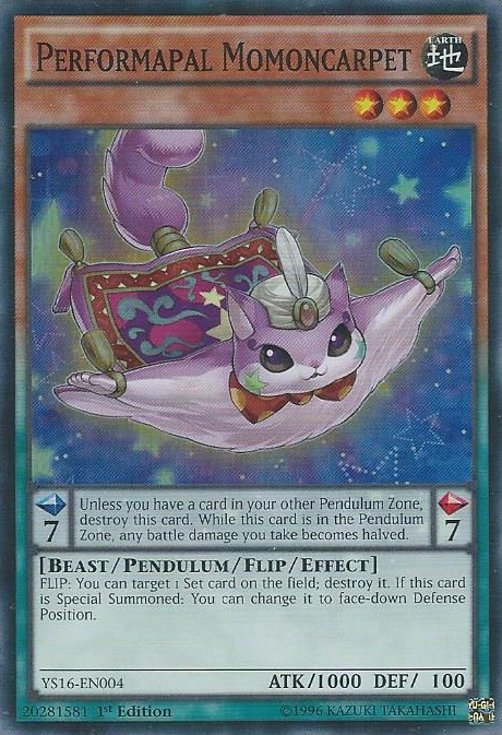 Performapal Momoncarpet [YS16-EN004] Super Rare | GnG Games