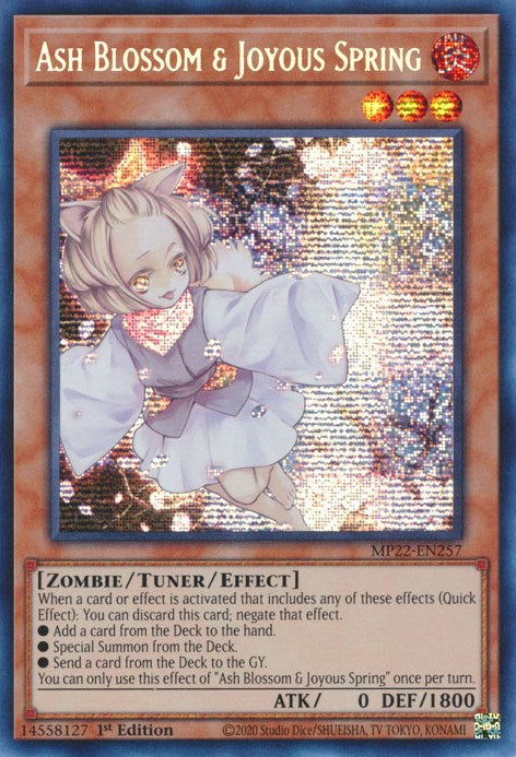 Ash Blossom & Joyous Spring [MP22-EN257] Prismatic Secret Rare | GnG Games