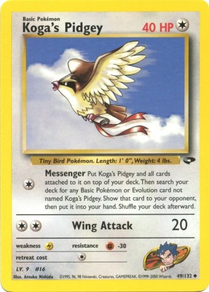 Koga's Pidgey (49/132) [Gym Challenge Unlimited] | GnG Games