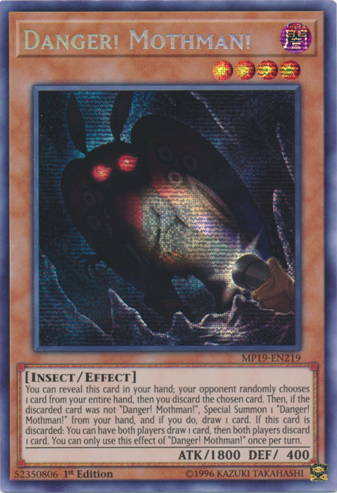 Danger! Mothman! [MP19-EN219] Prismatic Secret Rare | GnG Games