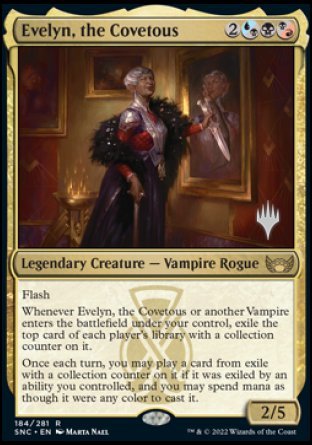 Evelyn, the Covetous (Promo Pack) [Streets of New Capenna Promos] | GnG Games