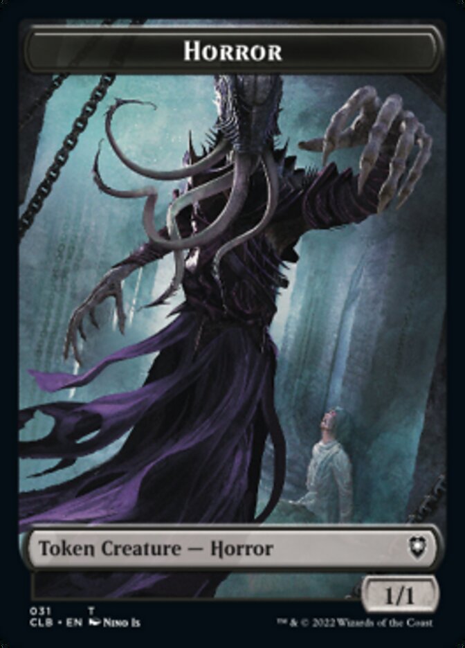 Horror // Eldrazi Horror Double-sided Token [Commander Legends: Battle for Baldur's Gate Tokens] | GnG Games