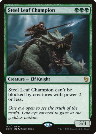 Steel Leaf Champion [Dominaria Promos] | GnG Games