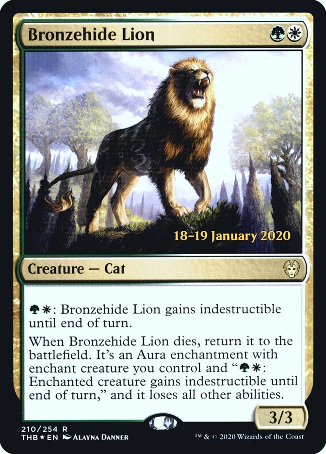 Bronzehide Lion [Theros Beyond Death Prerelease Promos] | GnG Games