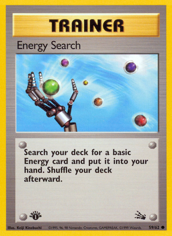 Energy Search (59/62) [Fossil 1st Edition] | GnG Games