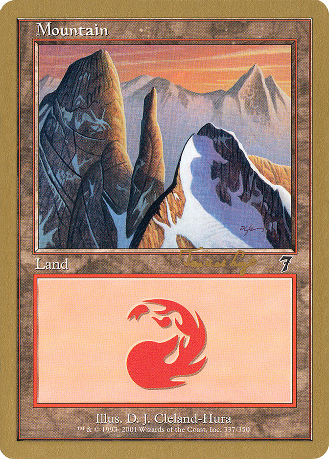 Mountain (337) (Tom van de Logt) [World Championship Decks 2001] | GnG Games